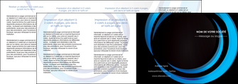 creation graphique en ligne depliant 4 volets  8 pages  web design bleu couleurs froides abstrait MLGI81350
