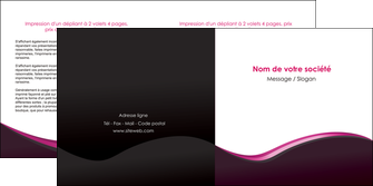 personnaliser maquette depliant 2 volets  4 pages  web design violet noir fond noir MLIG81950