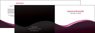 impression depliant 2 volets  4 pages  web design violet noir fond noir MLIG81966