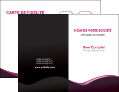 faire carte de visite web design violet noir fond noir MLIG81972