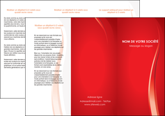 maquette en ligne a personnaliser depliant 3 volets  6 pages  web design rouge couleur colore MIFBE82298