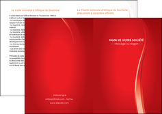 faire modele a imprimer depliant 2 volets  4 pages  web design rouge couleur colore MIFBE82312