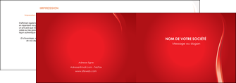 maquette en ligne a personnaliser depliant 2 volets  4 pages  web design rouge couleur colore MIFBE82318