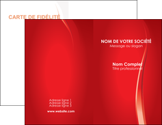 personnaliser maquette carte de visite web design rouge couleur colore MIFBE82324