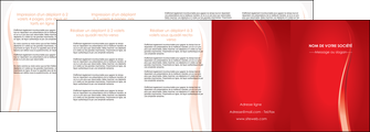 imprimer depliant 4 volets  8 pages  web design rouge couleur colore MIFBE82336