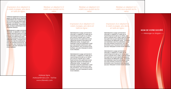 imprimerie depliant 4 volets  8 pages  web design rouge couleur colore MIFBE82340
