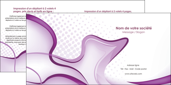 personnaliser modele de depliant 2 volets  4 pages  telephonie texture contexture abstrait MIF83192