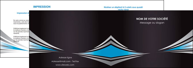 cree depliant 2 volets  4 pages  web design abstrait arriere plan bande MFLUOO84396