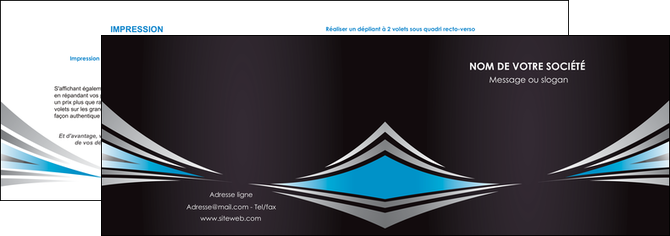 cree depliant 2 volets  4 pages  web design abstrait arriere plan bande MFLUOO84398