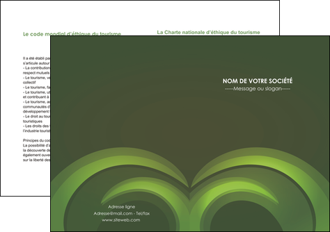 modele depliant 2 volets  4 pages  espaces verts texture contexture abstrait MID85468