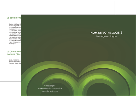modele depliant 2 volets  4 pages  espaces verts texture contexture abstrait MFLUOO85482