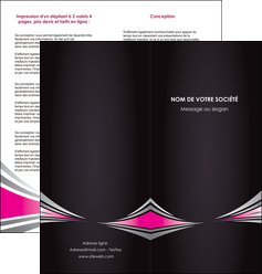 cree depliant 2 volets  4 pages  restaurant menu restaurant liste menu rose MIDLU86460