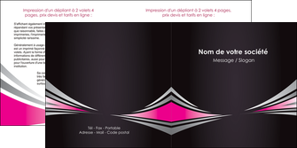 imprimerie depliant 2 volets  4 pages  restaurant menu restaurant liste menu rose MIDLU86462