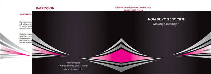 exemple depliant 2 volets  4 pages  restaurant menu restaurant liste menu rose MIDLU86476
