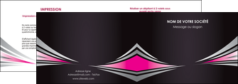 exemple depliant 2 volets  4 pages  restaurant menu restaurant liste menu rose MIDLU86476