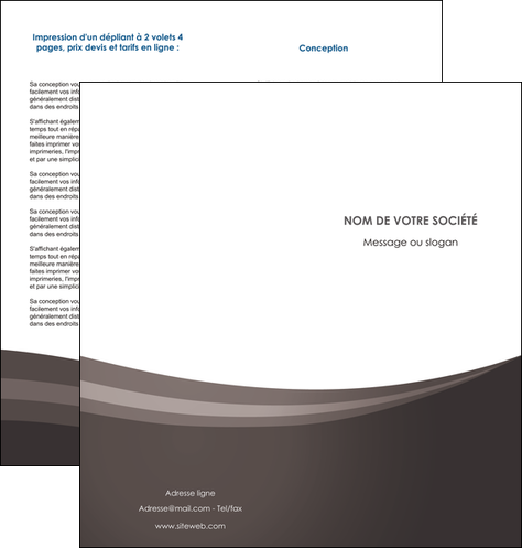 creer modele en ligne depliant 2 volets  4 pages  web design texture contexture structure MIDBE86786