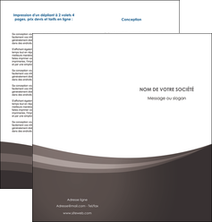 creer modele en ligne depliant 2 volets  4 pages  web design texture contexture structure MFLUOO86786