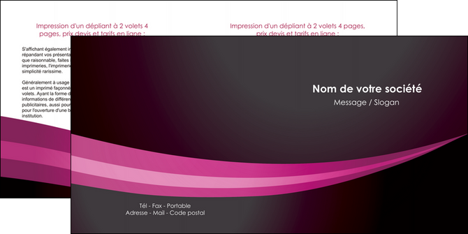 faire modele a imprimer depliant 2 volets  4 pages  web design texture contexture structure MLGI87152