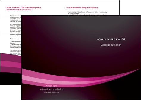 realiser depliant 2 volets  4 pages  web design texture contexture structure MLGI87162