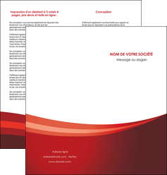imprimer depliant 2 volets  4 pages  web design texture contexture structure MIF87254