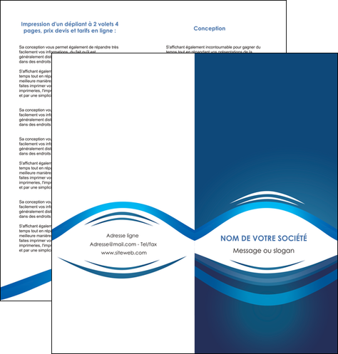 modele depliant 2 volets  4 pages  web design texture contexture structure MIDBE87444