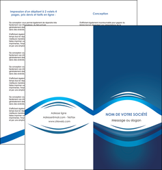 modele depliant 2 volets  4 pages  web design texture contexture structure MFLUOO87444