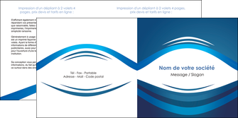 realiser depliant 2 volets  4 pages  web design texture contexture structure MFLUOO87446