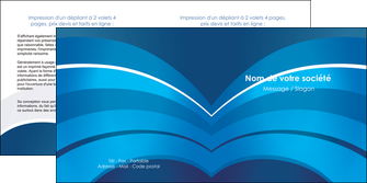 faire depliant 2 volets  4 pages  texture contexture structure MIFCH87862