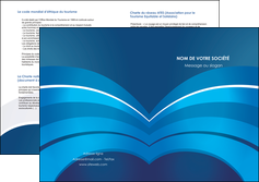modele depliant 2 volets  4 pages  texture contexture structure MIFCH87872