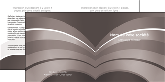 faire depliant 2 volets  4 pages  web design texture contexture structure MLGI88122