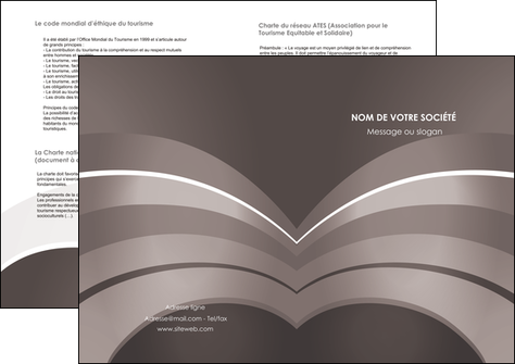 modele depliant 2 volets  4 pages  web design texture contexture structure MLGI88132