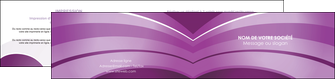 impression depliant 2 volets  4 pages  web design abstrait violet violette MLIG88336