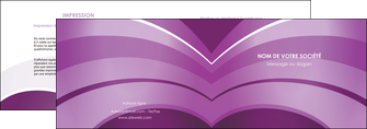 faire depliant 2 volets  4 pages  web design abstrait violet violette MLIG88344