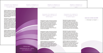 imprimerie depliant 4 volets  8 pages  web design abstrait violet violette MLIG88366
