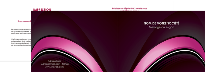 impression depliant 2 volets  4 pages  web design texture contexture structure MIDLU88646