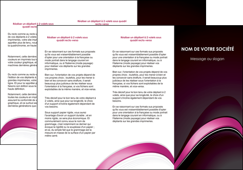 realiser depliant 3 volets  6 pages  web design texture contexture structure MIDLU88656
