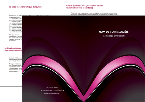 modele depliant 2 volets  4 pages  web design texture contexture structure MIDLU88670