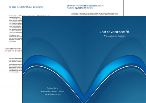 cree depliant 2 volets  4 pages  web design texture contexture structure MLGI88774