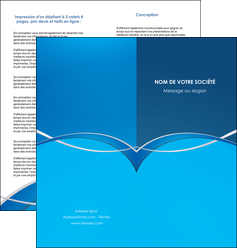 realiser depliant 2 volets  4 pages  web design texture contexture structure MIF88952