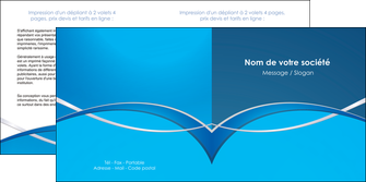 exemple depliant 2 volets  4 pages  web design texture contexture structure MIF88954