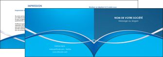 realiser depliant 2 volets  4 pages  web design texture contexture structure MIF88968