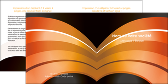realiser depliant 2 volets  4 pages  web design texture contexture structure MIF89128