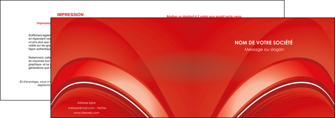 faire depliant 2 volets  4 pages  web design texture contexture structure MIFCH90148