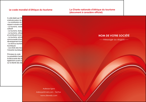realiser depliant 2 volets  4 pages  web design texture contexture structure MIFCH90172