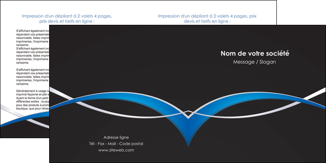 faire modele a imprimer depliant 2 volets  4 pages  reseaux texture contexture structure MFLUOO90868