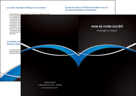 impression depliant 2 volets  4 pages  reseaux texture contexture structure MFLUOO90892