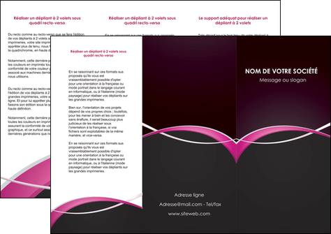 faire depliant 3 volets  6 pages  web design texture contexture structure MLGI90968