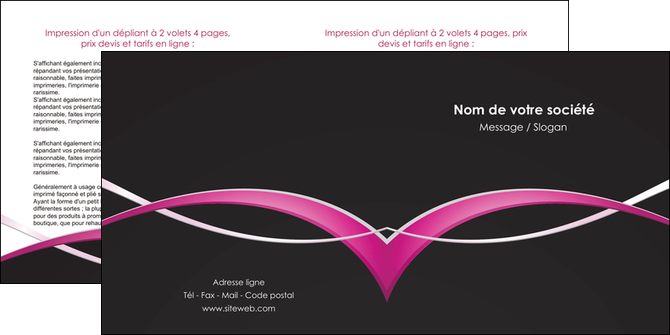 modele en ligne depliant 2 volets  4 pages  web design texture contexture structure MLGI90972