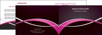 cree depliant 2 volets  4 pages  web design texture contexture structure MLGI90986