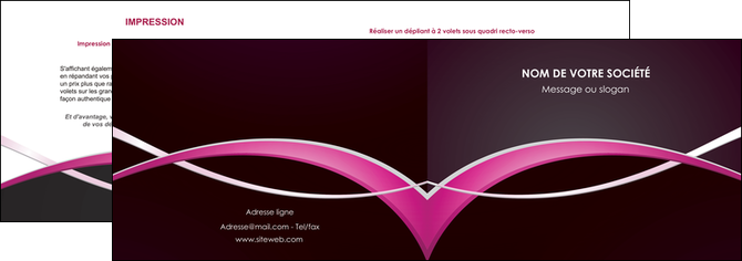 exemple depliant 2 volets  4 pages  web design texture contexture structure MLGI90988